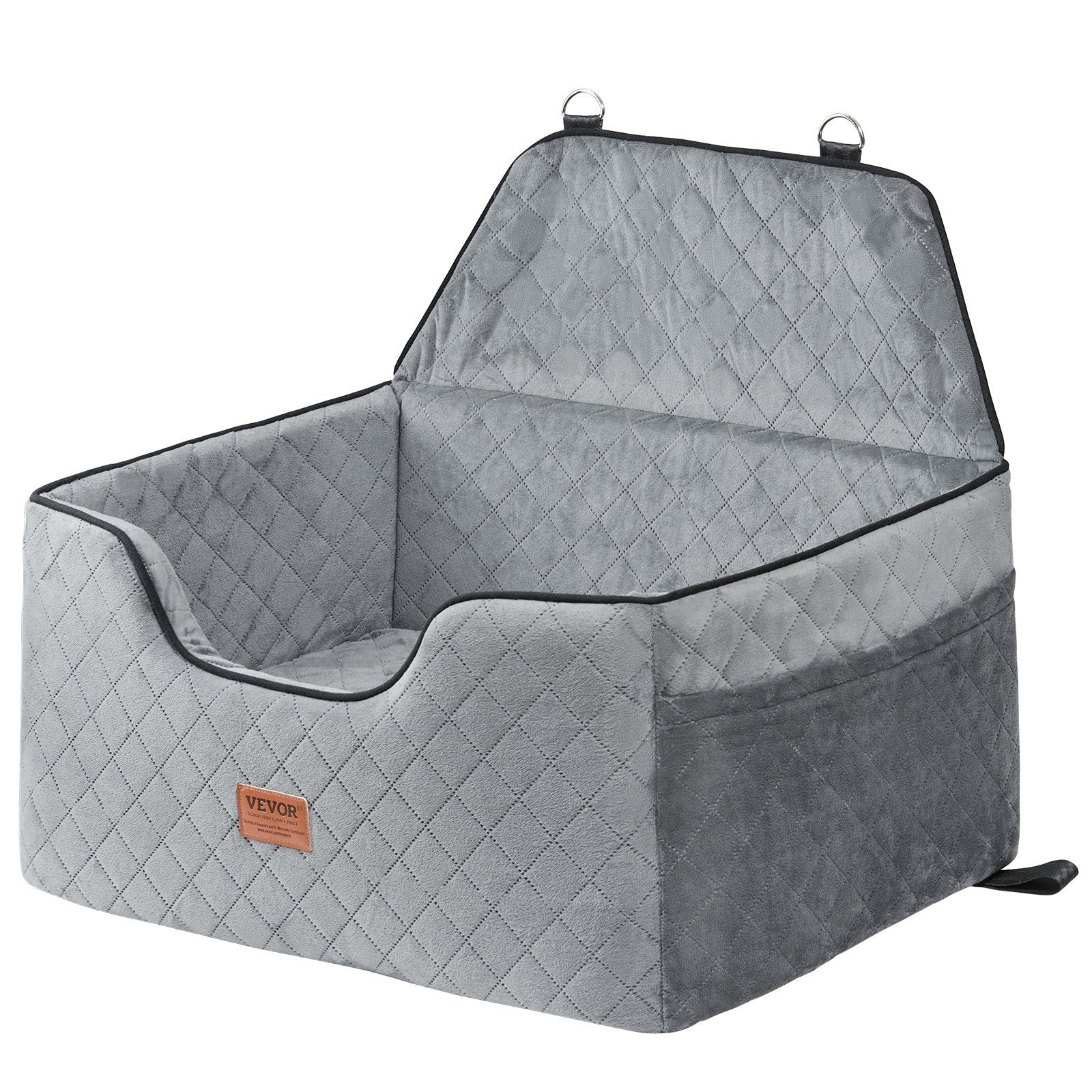 Dog Booster Car Seat – Medium/Large Dogs, Gray