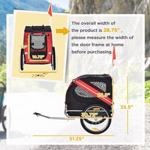 Aosom Dog Bike Trailer