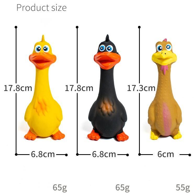 Screaming Chicken Squeaky Toy (3-Pack)