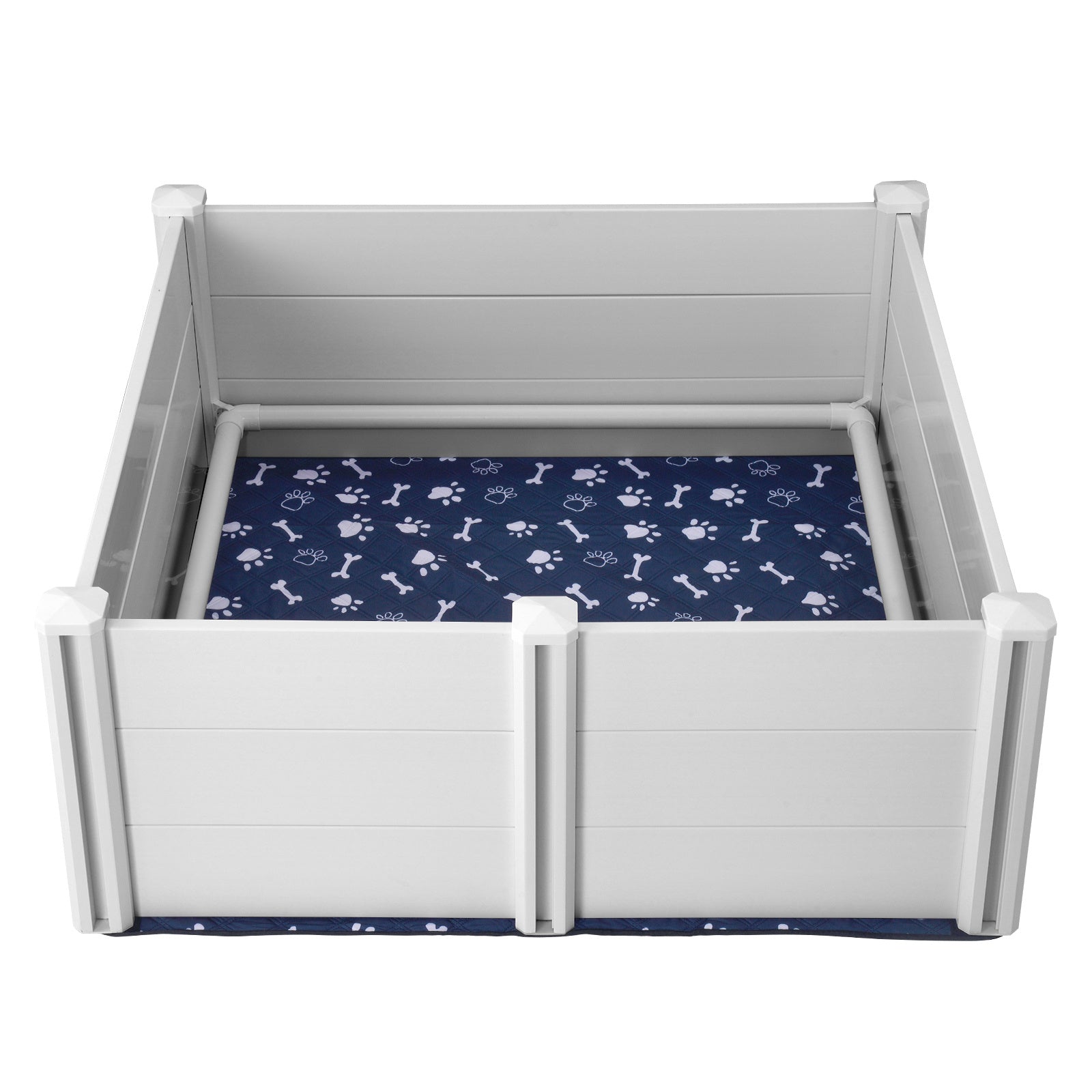 Dog Whelping Box with Rails – 48×48×18.1 in